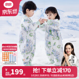 良良（liangliang）婴儿睡袋夏季空调房防踢被宝宝纯棉可拆袖儿童睡袋 林中歌·寒冬款【适合0-15℃】 XL（建议身高90-105cm）