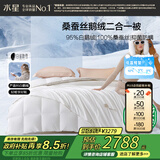 水星家纺羽绒被95%白鹅绒被子冬季冬被芯双人羽绒被200×230cm-1100g