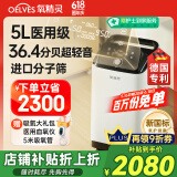 氧精灵 5L升医用制氧机家用十大排名吸氧机老人便携氧气机带雾化y522w