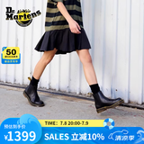 马丁（DR.MARTENS）2976 YS男女款夏季舒适百搭黄车线黑色女切尔西靴 黑色 37
