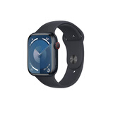 Apple Watch Series 9 (GPS)；45 毫米午夜色铝金属表壳；午夜色运动型表带 - S/M MR993CH/A*企业专享