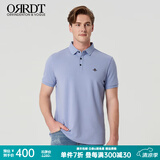 ORRDT澳林丹顿轻奢男士POLO衫夏季商务休闲男高端短袖t恤蜜蜂刺绣 浅紫色 50 (L)