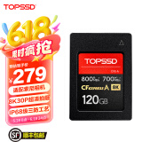 天硕（TOPSSD）CFE-A卡  高品质CFA卡 CFexpress 800MB/s 高速相机内存卡 CFA存储卡  索尼内存卡 120GB 双C口读卡器套餐