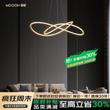 慕能 全铜极简轻奢客厅吊灯现代简约大气客厅灯2025新款北欧灯饰灯具 直径80CM-金色-全铜材质
