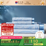 富安娜凉席冰丝席夏凉席子夏天软凉席1.8x2米双人空调席可折叠三件套