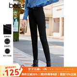 百图betu女装秋季新款休闲裤高弹力修身显瘦铅笔瑜伽裤女2309T66 黑色 M