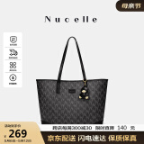 纽芝兰（NUCELLE）包包女2025黑色鸭子托特包大容量学生上课通勤单肩包母亲节礼物女