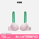 维多利亚的秘密（Victoria's Secret）PINK 夏季圆盘胸内衣2805舒适3/4罩杯聚拢外扩文胸胸罩无痕聚拢 5VS4粉白条纹/绿色肩带 11202805 75B （34B）