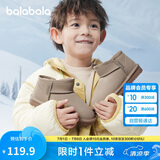 巴拉巴拉儿童雪地靴男童女童短靴加绒加厚棉靴2024新冬季靴子208424141213