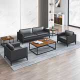 圣黎办公沙发商务接待会客洽谈沙发办公主管经理室沙发方几60*60cm