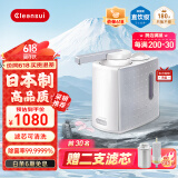可菱水台面净水器家用直饮过滤器净水机无废水超滤机净饮机厨房台上式可清洗净水器Q602套装日本原装进口 三菱净水器Q601月光银 赠2支滤芯