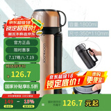 乐扣乐扣（LOCK&LOCK）保温壶304不锈钢保温保冷水壶户外露营旅行壶1.8L金色