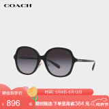 COACH眼镜太阳镜墨镜方形金属镜框女款送礼0HC8360F50028G58官方正品