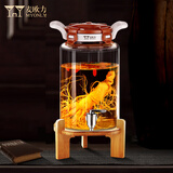 麦欧力（MYONLY）泡酒容器高档泡酒专用玻璃瓶装酒缸存酒坛子密封酒桶储药酒罐空瓶 16斤升级瓷芯龙头竹架8L