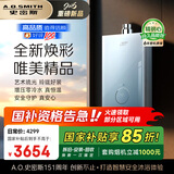 史密斯（A.O.SMITH）佳尼特【小精钢TJS5】16升增压零冷水燃气热水器 国家补贴 安全守护 持久恒温 新品
