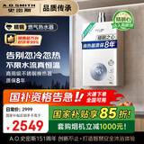 史密斯（A.O.SMITH）佳尼特16升精钢燃气热水器 国家补贴 不锈钢换热器包8年  恒温大水量  抗风防冻 JSQ31-TC1