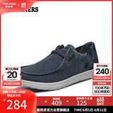 斯凯奇（Skechers）男鞋夏季懒人一脚蹬帆布鞋商务通勤低帮休闲鞋百搭软底板鞋66387