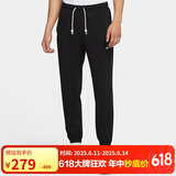 耐克（NIKE）男运动裤 春秋针织束脚休闲裤 时尚百搭 CK6366-010 黑 2XL