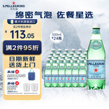 圣培露（S.Pellegrino）意大利含气天然矿泉水气泡水 饮用水 500ml*24瓶