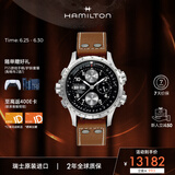 汉米尔顿（Hamilton）汉密尔顿卡其航空超越风速计时码机械表 电影《独立日2》男主同款