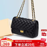 蔻一（Cnoles）包包女包高端女士单肩包链条斜挎包大容量小方包生日礼物送女友