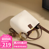 viney牛皮包包女包品牌水桶包轻奢单肩斜挎包520送女朋友母亲节礼物