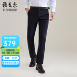雅戈尔（YOUNGOR）休闲裤男DP棉免烫不易皱裤子宾霸莱卡面料休闲裤 VCDP319998FWA藏青标准 35 88A