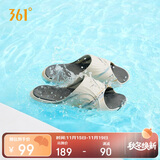 361°运动拖鞋男AG夏季篮球厚底沙滩休闲外穿凉拖鞋子男672426728-3