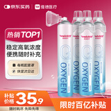 维德（WELLDAY）氧气瓶便携孕妇老人吸氧机高原旅游医用氧气罐1000ml*4瓶