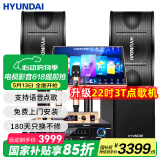 HYUNDAI现代家庭影院点歌机KTV音响套装大功率功放卡拉ok家用点唱k歌设备客厅会议室卡包音箱 【专业版】10英寸音响点歌机+10吋重低音炮