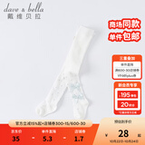 戴维贝拉（DAVE＆BELLA）夏季女童圆点裤袜小童可爱洋气连裤袜儿童宝宝蝴蝶结淑女打底裤