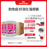 皇家狗粮 幼犬狗粮 犬粮通用犬型 A3 通用粮2-12月3KG*4