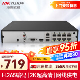 HIKVISION海康威视网络监控硬盘录像机8路高清主机手机远程高性能监控主机DS-7808N-Q1/8P