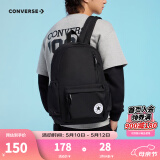 匡威（Converse）学生书包新款双肩包经典款大容量男女旅行包初高中生男女通用背包 正黑色 M【30*11.5*44cm 约15L】
