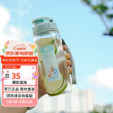 乐扣乐扣（LOCK&LOCK）经典运动水杯简约随行杯塑料水杯子带提绳周年纪念款蓝色500ml