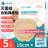 海氏海诺 褥疮贴压疮贴医用无菌硅凝胶泡沫敷料18*18cm*5片