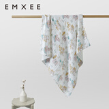 嫚熙（EMXEE）婴儿纱布浴巾大尺寸洗澡包裹包巾 【新品】梦幻乐园 110×110cm
