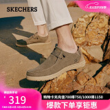 斯凯奇（Skechers）520送男友男鞋夏季懒人一脚蹬帆布鞋商务通勤低帮休闲鞋板鞋66387