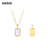 Arsis印记浮雕12星座项链原创设计精致时尚百搭送女友生日礼物  白羊座
