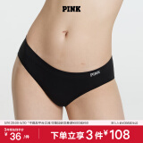 维多利亚的秘密（Victoria's Secret）PINK 舒适无痕3A抗菌抑菌LOGO中腰包臀内裤三角裤女