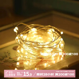 京唐 小彩灯闪灯满天星灯串串灯条电池生日礼物花束氛围装饰灯带5条
