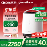 鱼跃(yuwell)5L升轻音升级新国标医用低噪制氧机智能触屏带雾化8F-5W