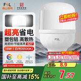 FSL佛山照明灯泡LED节能灯 大功率室内照明16WE27柱形 白光6500K