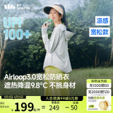 蕉下（beneunder）防晒衣女宽松百搭防紫外线出行AL417浅炭灰均码加大