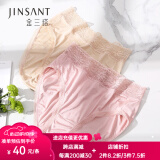 金三塔商场同款金三塔女式内裤100%桑蚕丝真丝高腰三角内裤NZF9A209 肤色 1条 L