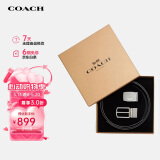 蔻驰（COACH）【品牌直供】男士PVC腰带皮带礼盒款F65242CQBK
