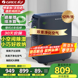 格力（GREE）【轻音小体积 空气净化】除湿机/抽湿机家用卧室客厅除湿器升级负离子净化适用面积24平DH12ENA1A