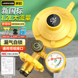 家韵（jiayun） 燃气煤气减压阀液化气防爆低压阀煤气灶安全阀煤气罐阀门 【JD快递】减压阀带压力表