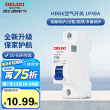 德力西（DELIXI）空气开关 HDBE631C40 家用空开小型断路器1P单极断路器 1P40A