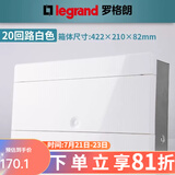 罗格朗（LEGRAND）配电箱不锈钢强电箱家用配电柜电控箱空气开关箱透明门暗装箱 20回路 白色面盖